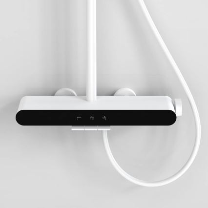 REA-P0353 - Brusesæt FAREL med blandingsbatteri, mat hvid