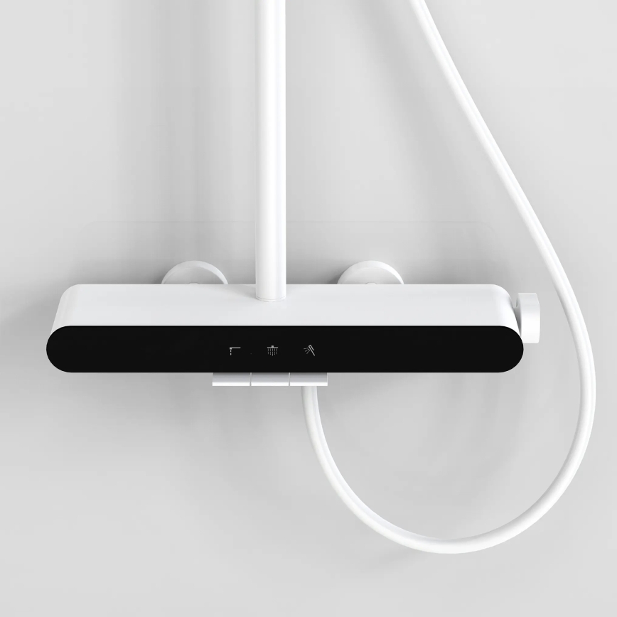 REA-P0353 - Brusesæt FAREL med blandingsbatteri, mat hvid