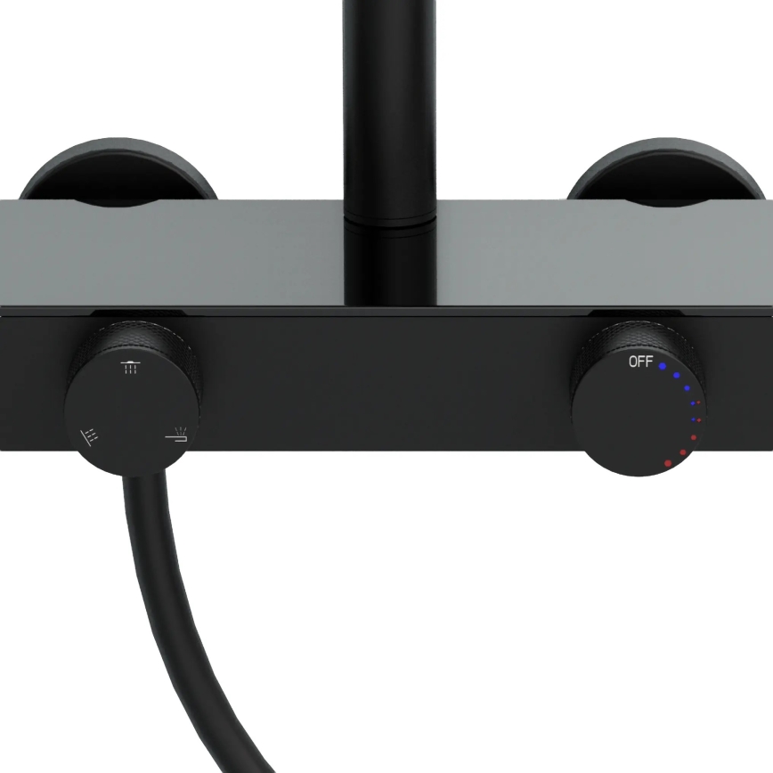 REA-P0360 - CREO brusesæt med brusebatteri, mat sort