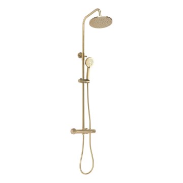 REA-P2323 - Brusesæt med termostatisk armatur PAROT, børstet guld
