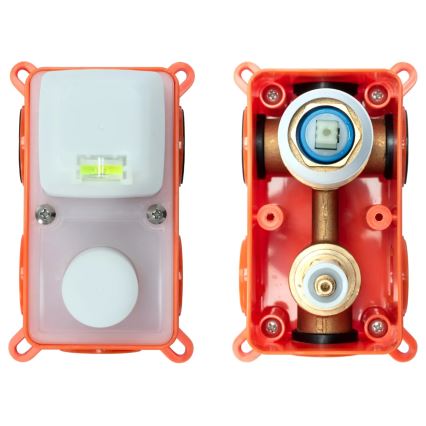 REA-P4160 - Brusesæt med indbygget blandingsbatteri LUNGO, børstet guld