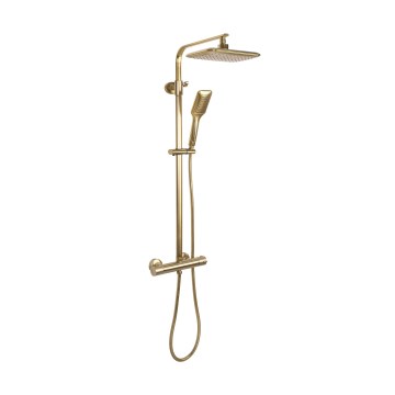 REA-P5004 - Brusesæt med termostatisk brusebatteri TOM, børstet guld