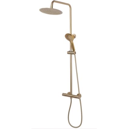 REA-P6602 - Brusesæt med termostatisk armatur VINCENT, børstet guld