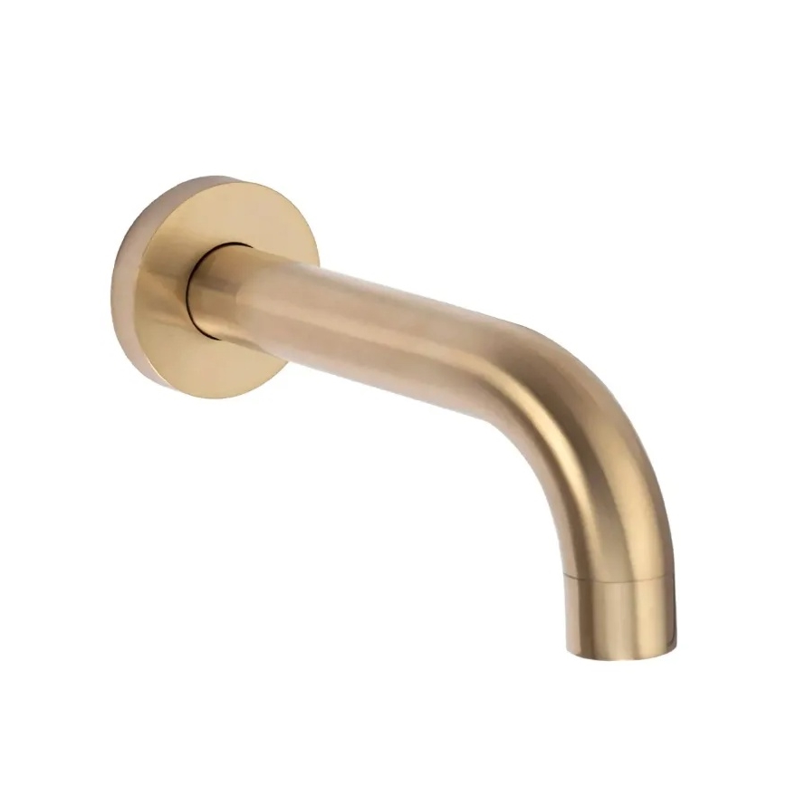 REA-P6609 - Brusesæt med termostatisk indbygningsbatteri LUNGO, børstet guld