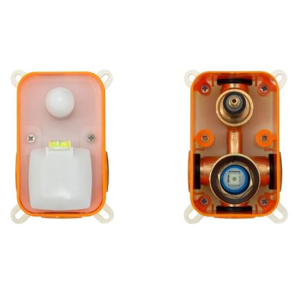 REA-P6609 - Brusesæt med termostatisk indbygningsbatteri LUNGO, børstet guld