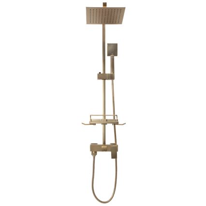 REA-P7050 - Brusesæt med blandingsbatteri JACK, børstet guld