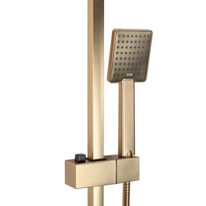 REA-P7050 - Brusesæt med blandingsbatteri JACK, børstet guld