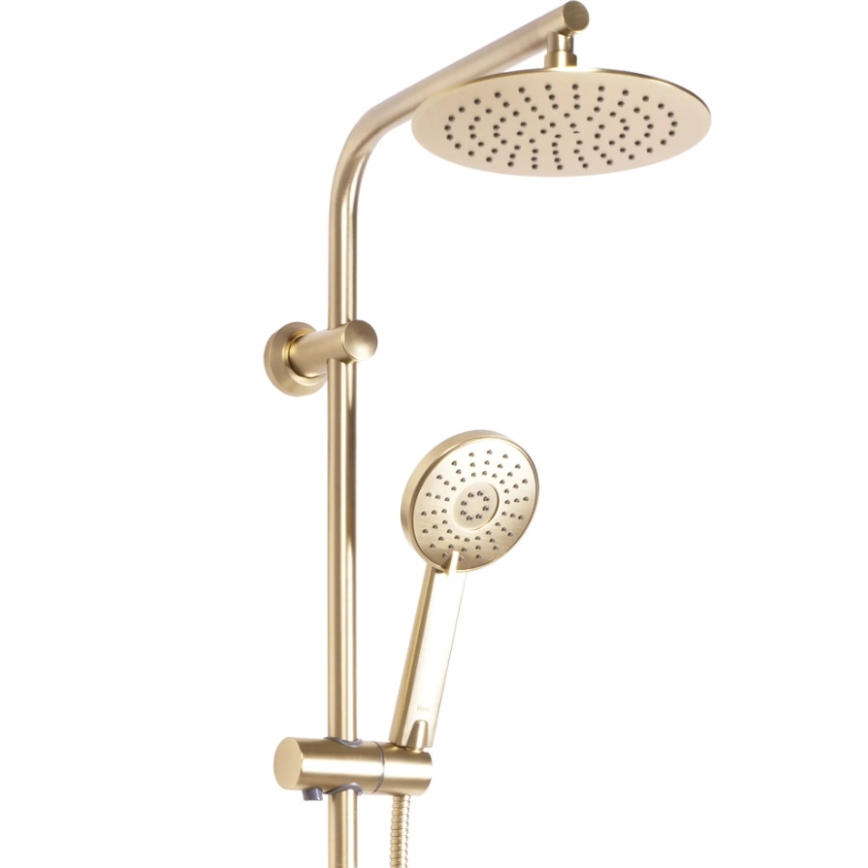 REA-P8413 - Brusesæt med termostatisk armatur BLISS, børstet guld