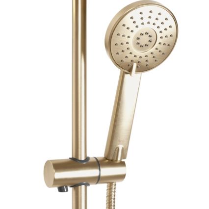 REA-P8413 - Brusesæt med termostatisk armatur BLISS, børstet guld