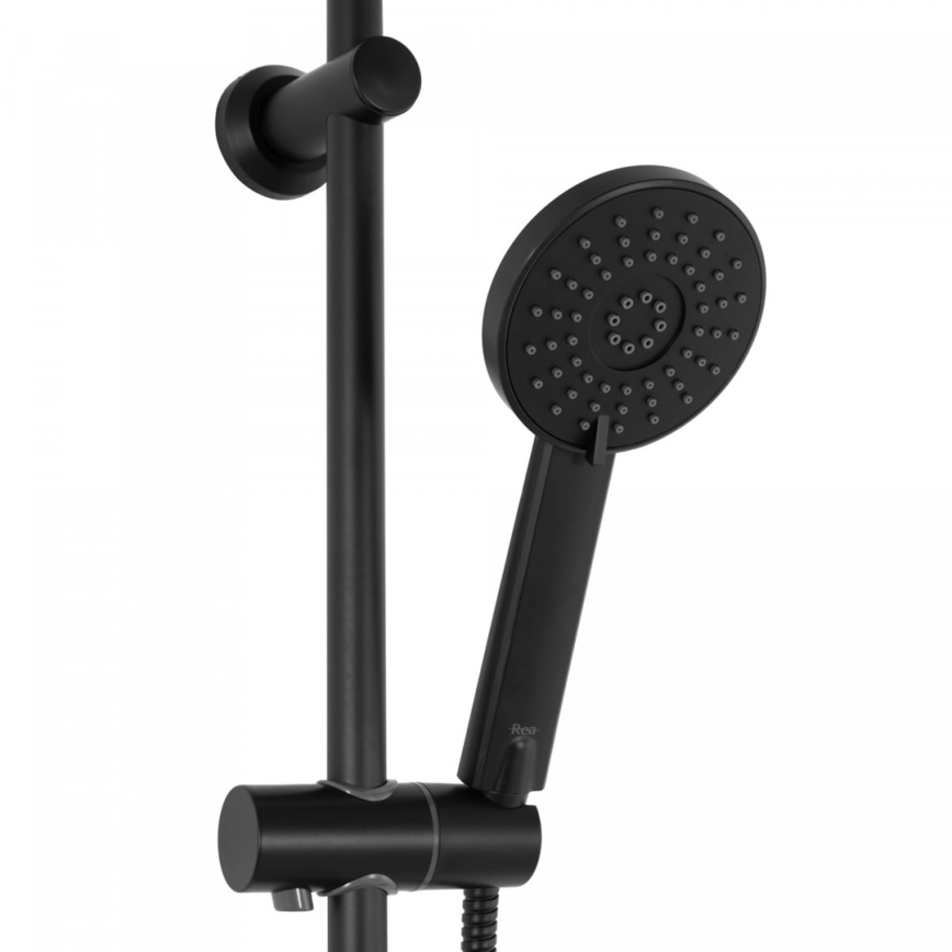 REA-P8804 - Brusesæt med termostatarmatur BLISS, mat sort