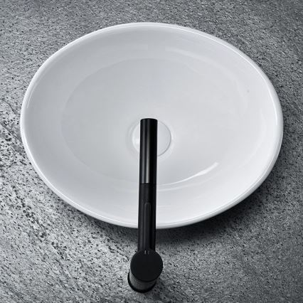 REA-U0133 - Håndvask til bordplade SOFIA 34,5x41 cm keramisk/højglans hvid