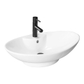 REA-U0160 - Håndvask til bordplade ROSA 38,5x58,5 cm keramik/højglans hvid