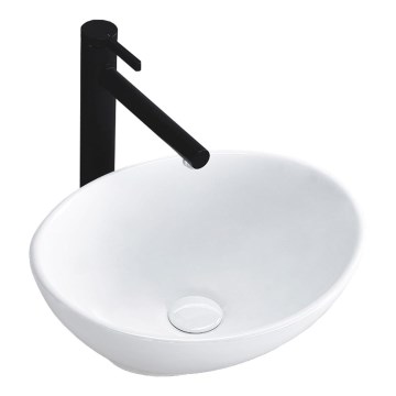 REA-U0623 - SOFIA MINI håndvask til bordplade 27x34 cm keramik/højglans hvid