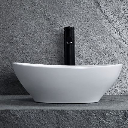 REA-U0623 - SOFIA MINI håndvask til bordplade 27x34 cm keramik/højglans hvid