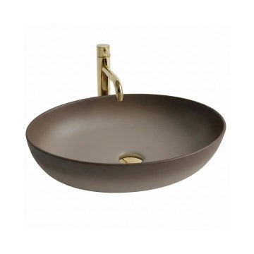 REA-U0627 - Håndvask til bordplade CAROLA 39x51,5 cm keramik/brun