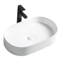 REA-U1055 - Håndvask til bordplade NADIA 38,5x61 cm keramik/blank hvid