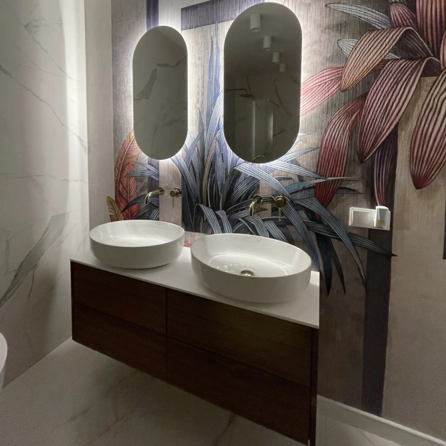 REA-U1223 - Håndvask til bordplade QUEEN 41,5x55 cm keramik/blank hvid