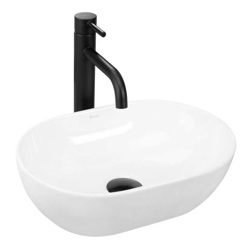 REA-U3322 - Håndvask til bordplade AMELIA MINI 26x38 cm keramik/højglans hvid