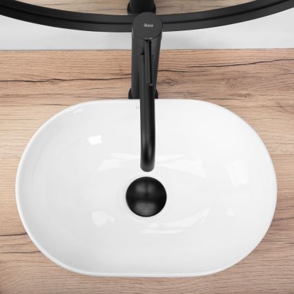 REA-U3322 - Håndvask til bordplade AMELIA MINI 26x38 cm keramik/højglans hvid