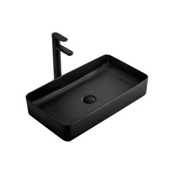 REA-U3690 - Håndvask til bordplade DENIS 35x61 cm keramik/mat sort
