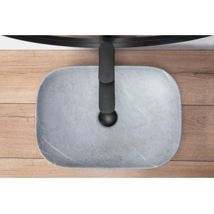 REA-U3801 - Vask til bordplade LIVIA 33,5x46,5 cm keramik/grå/stenlook