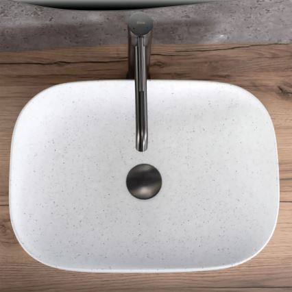 REA-U4001 - Håndvask til bordplade BELINDA 33,5x46,5 cm keramik/mat hvid