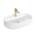 REA-U4002 - Vask til bordplade MARCELA 37x60 cm keramik/blank hvid