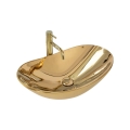 REA-U4545 - Vask til bordplade ROYAL 36x60,5 cm keramik/guld