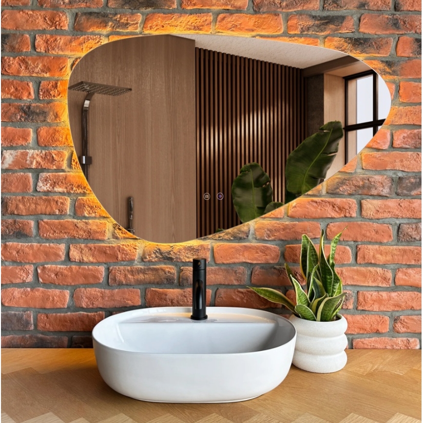 REA-U4620 - Håndvask til bordplade AURA 38,5x50,5 cm keramik/højglans hvid