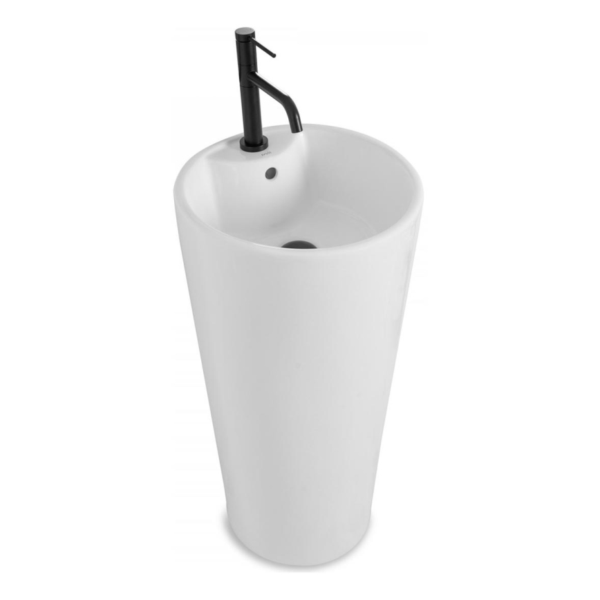 REA-U5635 - Fritstående håndvask BLANKA 85 x 40 cm, keramik/højglans hvid