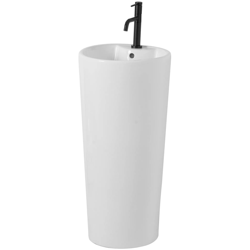 REA-U5635 - Fritstående håndvask BLANKA 85 x 40 cm, keramik/højglans hvid