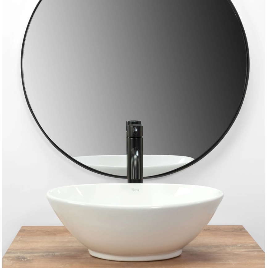 REA-U5804 - Håndvask til bordplade PAMELA MINI 26,5x40 cm keramik/højglans hvid