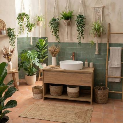 REA-U6370 - Vask til bordplade JOANA 38,5x50,5 cm keramik/blank hvid