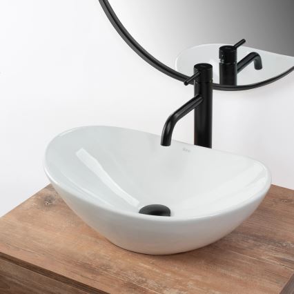 REA-U6507 - ROYAL MINI håndvask til bordplade 30x47 cm, hvid keramik