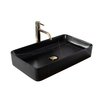 REA-U6510 - Vask til bordplade DENIS 35x61,5 cm keramik/mat sort
