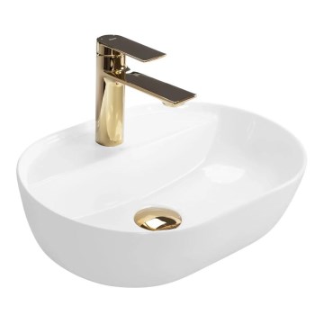 REA-U6617 - Håndvask til bordplade AURA 30x42 cm keramik/højglans hvid