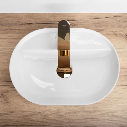 REA-U6617 - Håndvask til bordplade AURA 30x42 cm keramik/højglans hvid