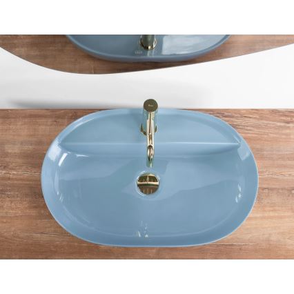 REA-U6618 - AURA vask til bordplade 41x61 cm keramik/højglansblå