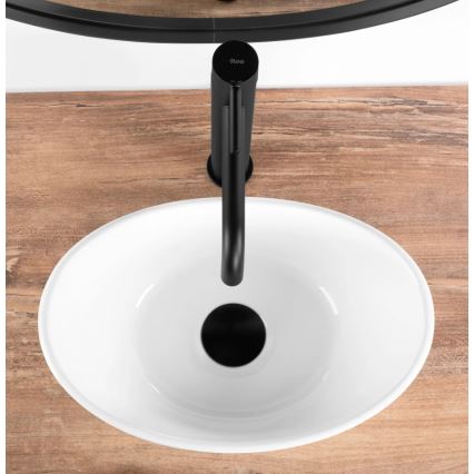 REA-U6803 - Vask til bordplade KATE 24,5 x 36,5 cm keramik/højglans hvid