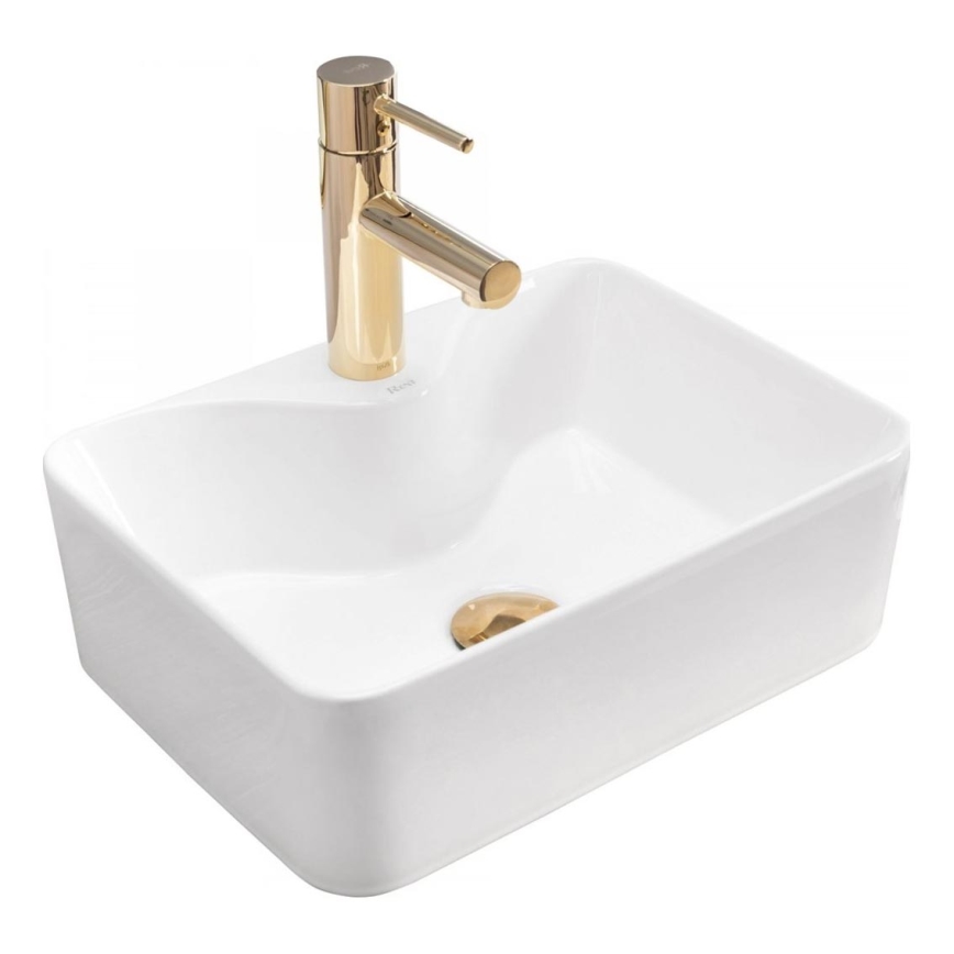REA-U8196 - Bordmonteret håndvask KELLY MINI 31x41 cm keramik/blank hvid