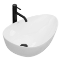REA-U8536 - Håndvask til bordplade GRETA 39x56 cm keramik/højglans hvid