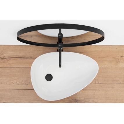 REA-U8536 - Håndvask til bordplade GRETA 39x56 cm keramik/højglans hvid