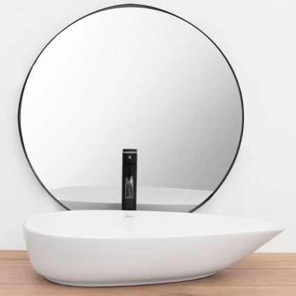 REA-U8537 - Overliggende vask til bordplade GRETA 40x65,5 cm keramik/blank hvid