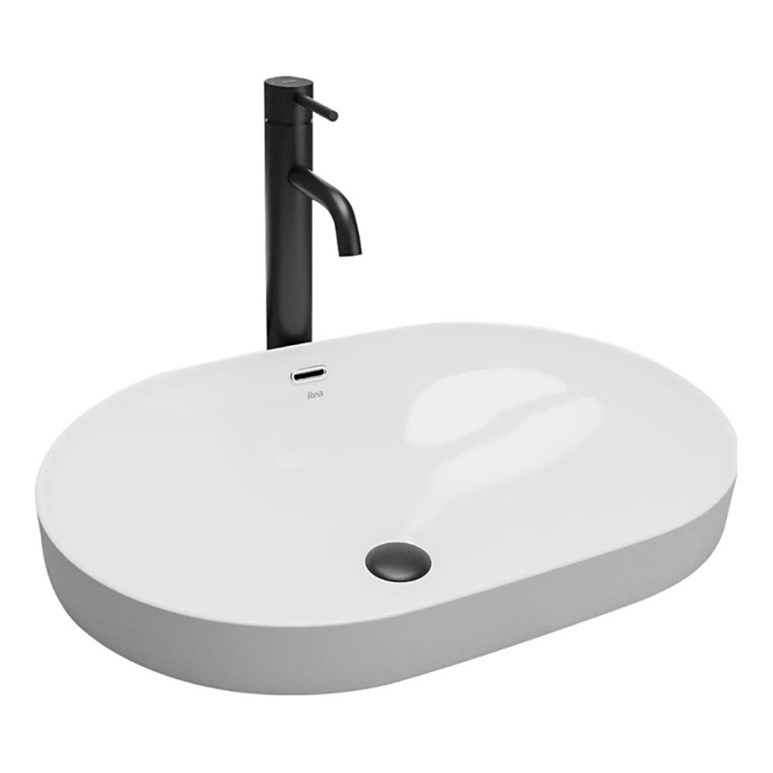 REA-U8700 - Påbygget vask ARLETA 42x61,5 cm keramik/blank hvid