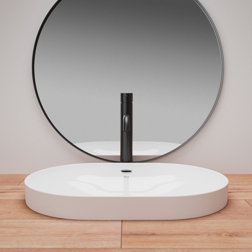 REA-U8700 - Påbygget vask ARLETA 42x61,5 cm keramik/blank hvid