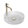 REA-U8881 - Håndvask til bordplade CRISTAL Ø 39 cm glas/klart