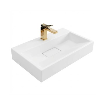 REA-U8901 - Vask til bordplade GOYA 37x60 cm komposit/mat hvid