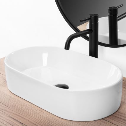 REA-U9108 - Vask til bordplade LAYLA 30x53 cm keramik/højglans hvid