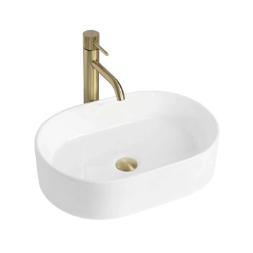 REA-U9249 - Håndvask til bordplade NADIA 32x46 cm keramik/højglans hvid