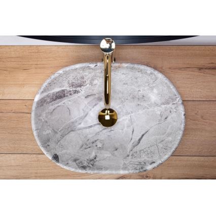 REA-U9888 - Vask til bordplade LARA 35 x 48,5 cm, keramik/stenlook
